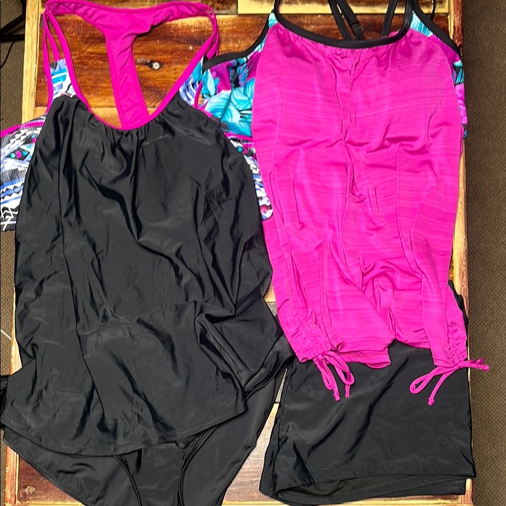 Women's Four Piece Tankini Swim Bundle